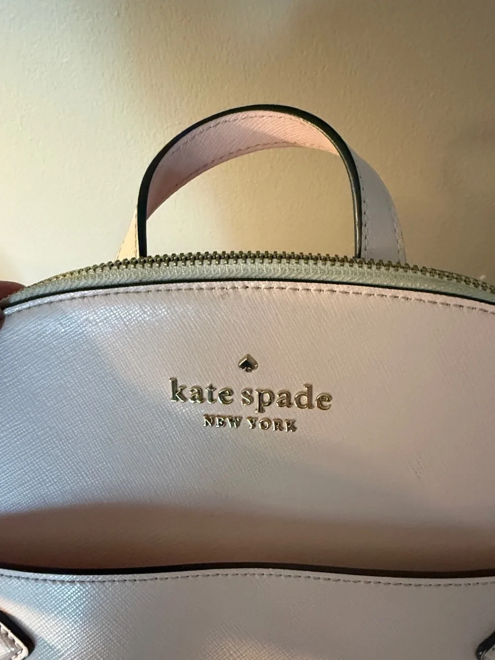 Kate Spade Pale Pink Saffiano Leather Backpack Excellent Condition - Picture 2 of 9